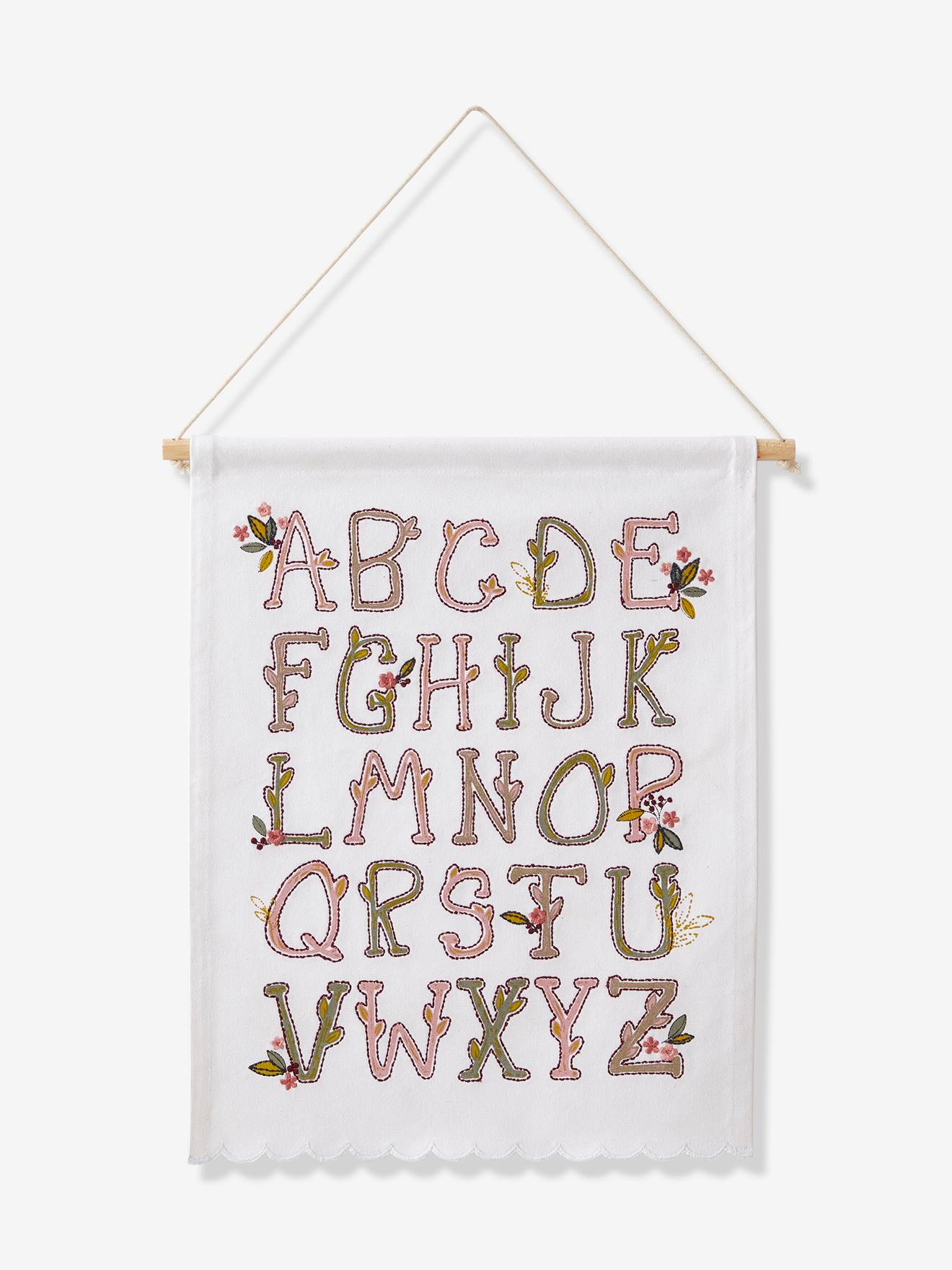 Abécédaire en toile GRENIER multicolore