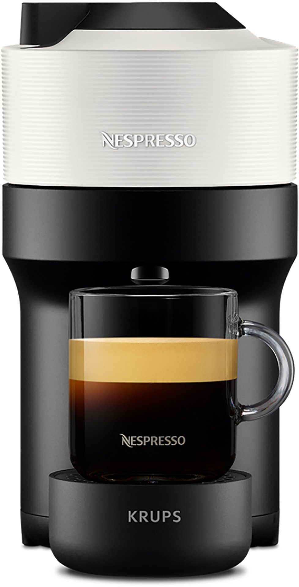 Nespresso Kapselmaschine Vertuo Pop XN9201 von Krups, 560 ml Kapazität, aut. Kapselerkennung, One-Touch, 4 Tassengrößen