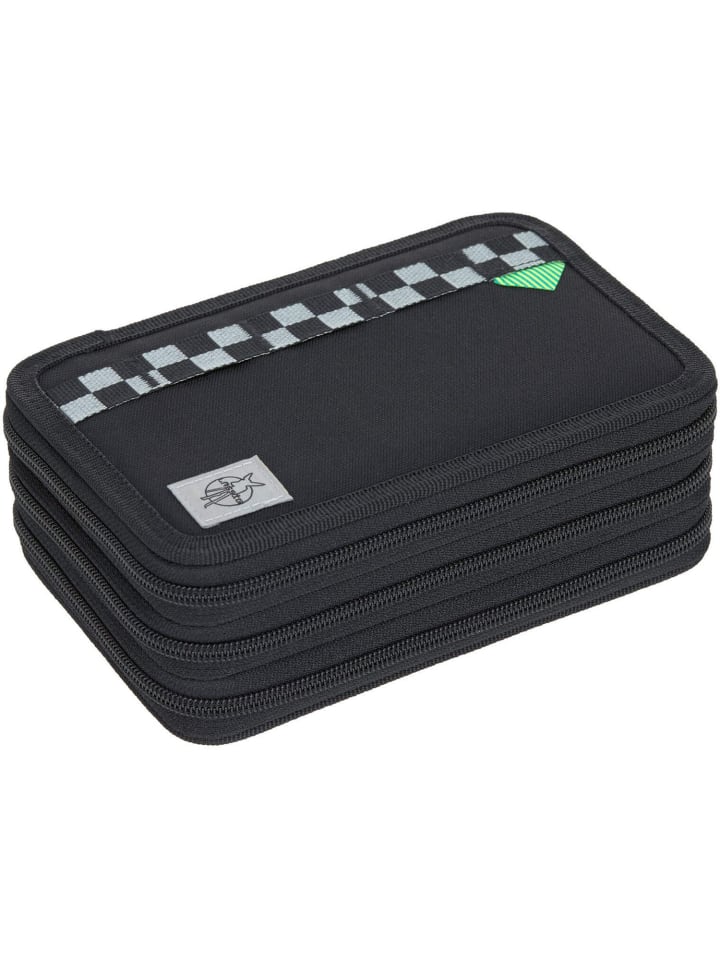 Lässig School Triple Pencil Case Unique black in schwarz günstig kaufen onesize