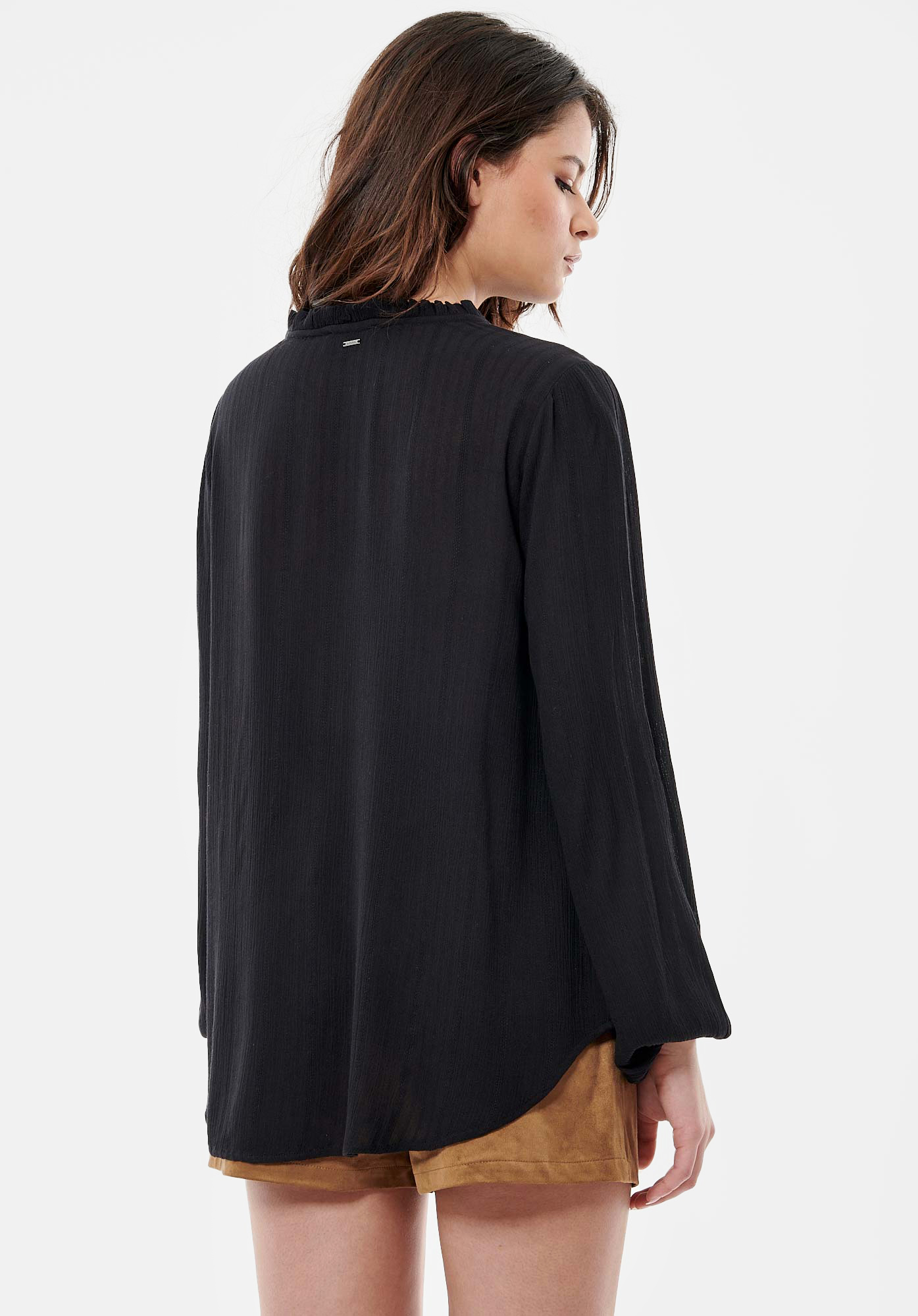 BINTA  Blouse noire femme