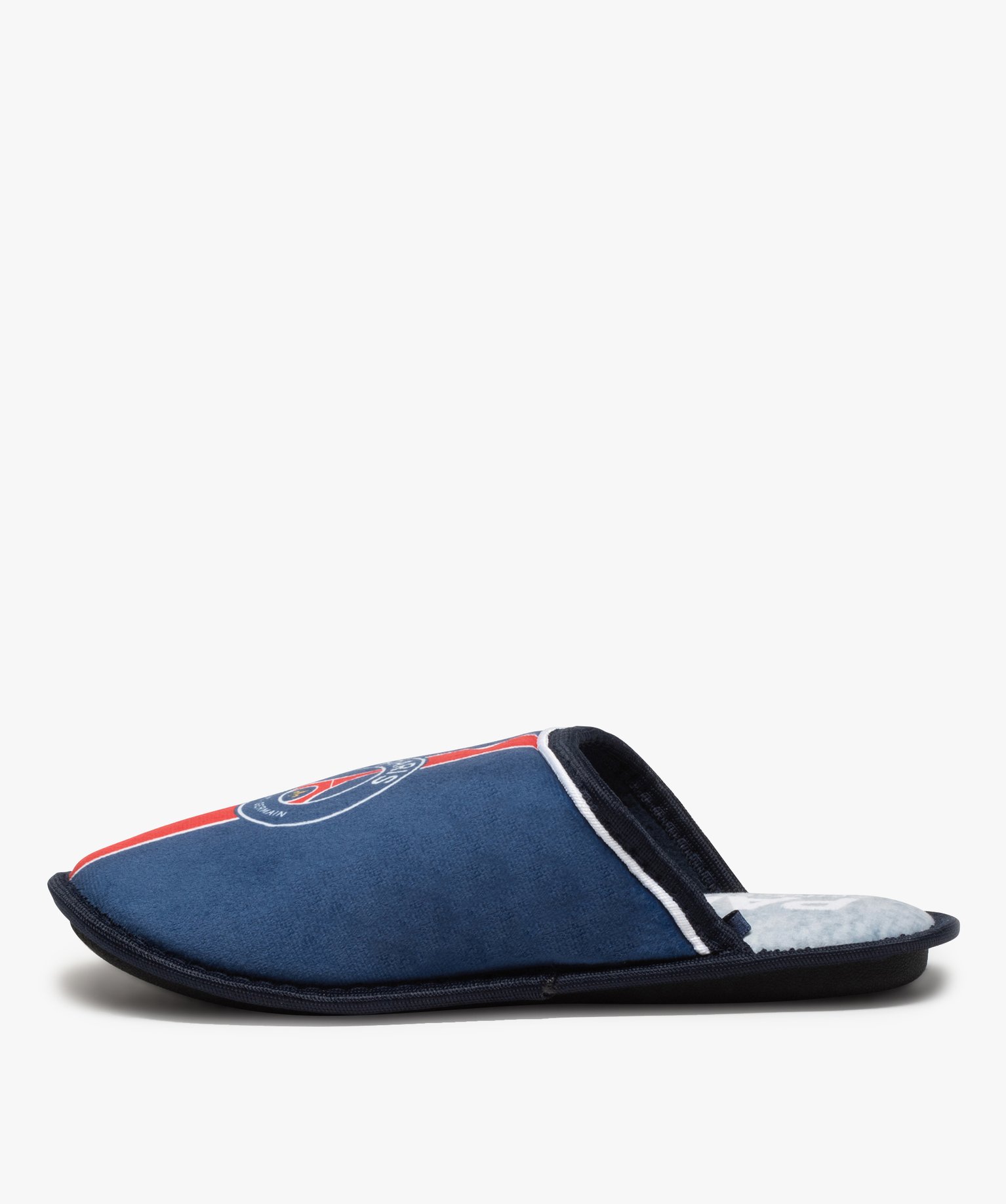 Chaussons homme mules plates en velours – PSG Foot | GEMO