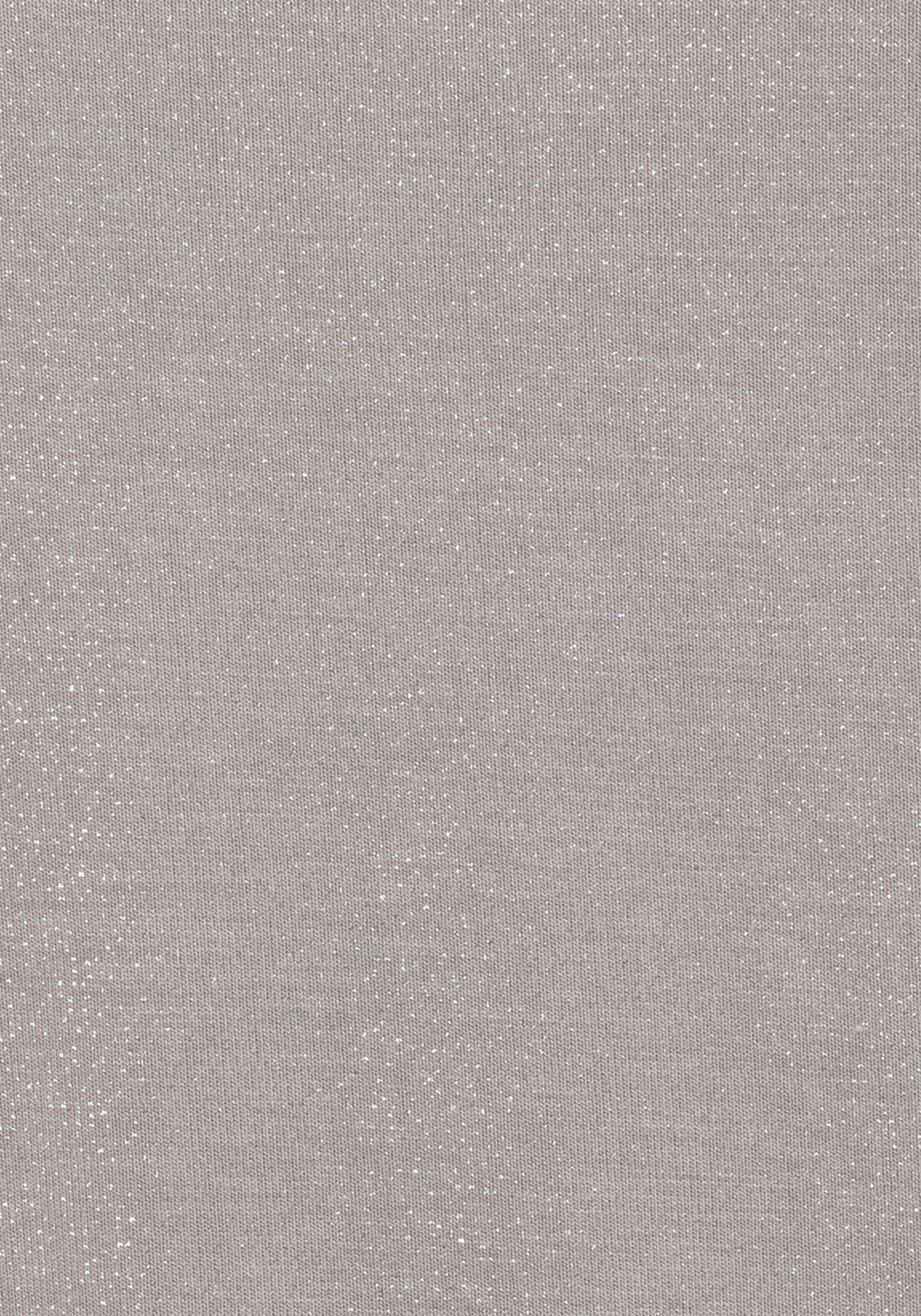 Vivance T-Shirt mit silbrigem Glitzerdruck