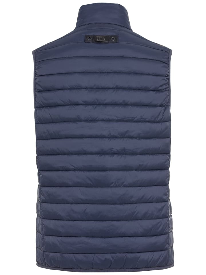 Camel Active Steppweste aus recyceltem Polyester in Dunkelblau günstig kaufen