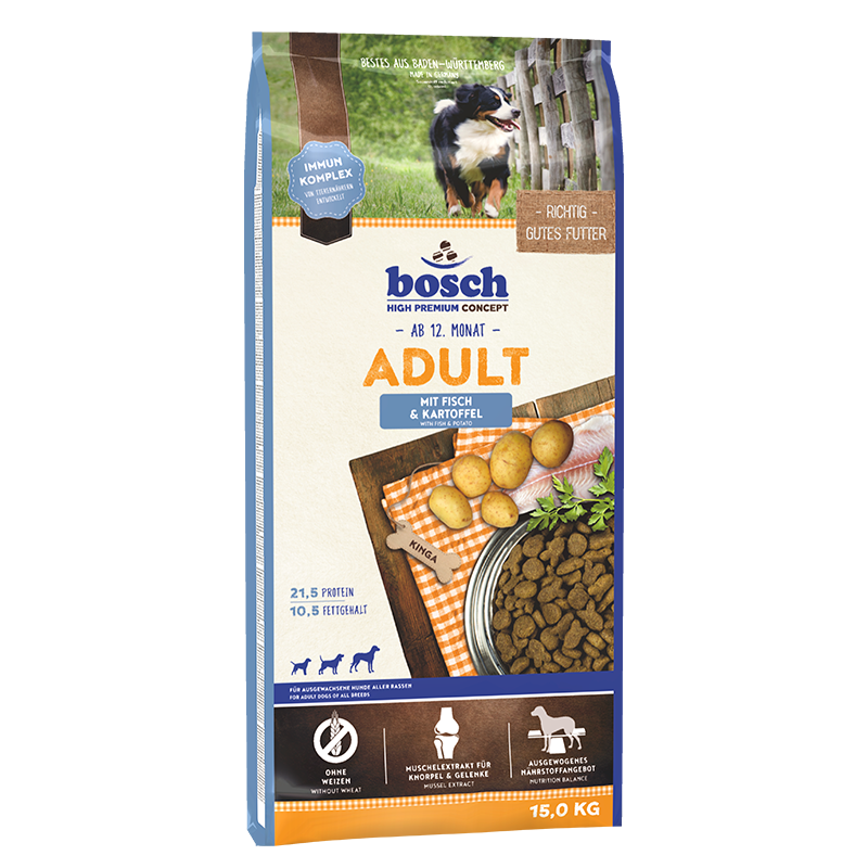 bosch Hundetrockenfutter bosch High Premium Concept Adult Fisch & Kartoffel 15 kg