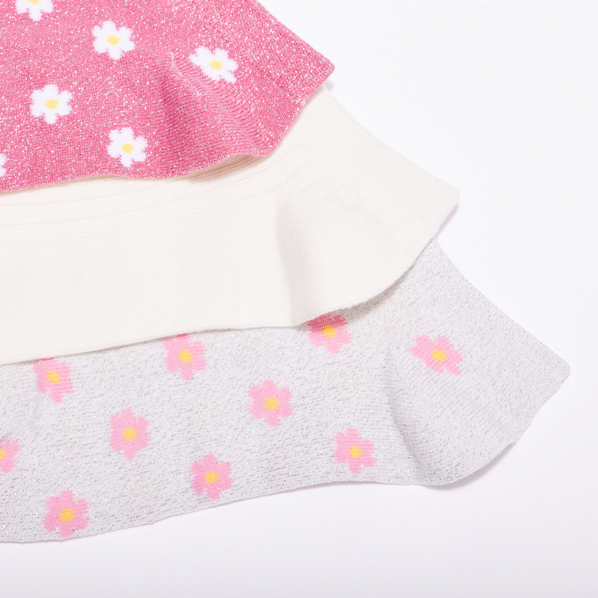 Lot 3 paires chaussettes ecru femme | Cache Cache