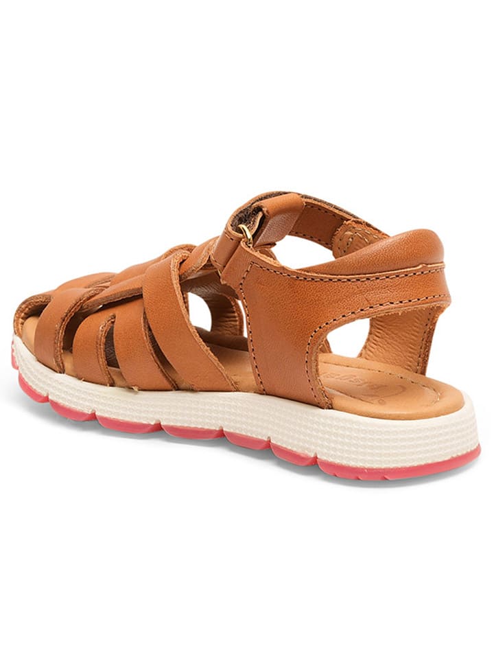 bisgaard Leder-Halbsandalen in Hellbraun günstig kaufen