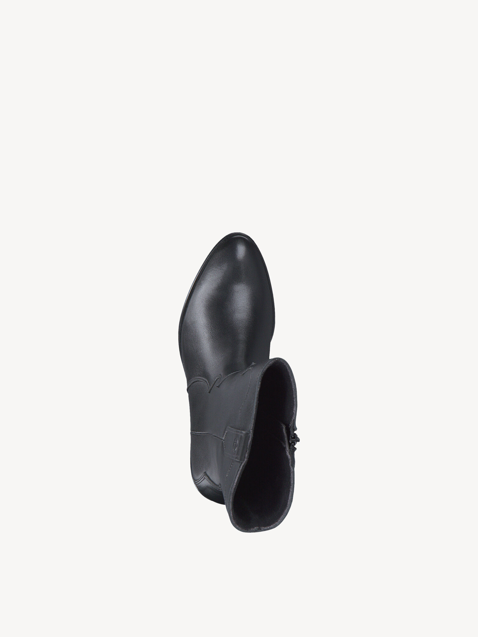 Bottine en cuir - noir