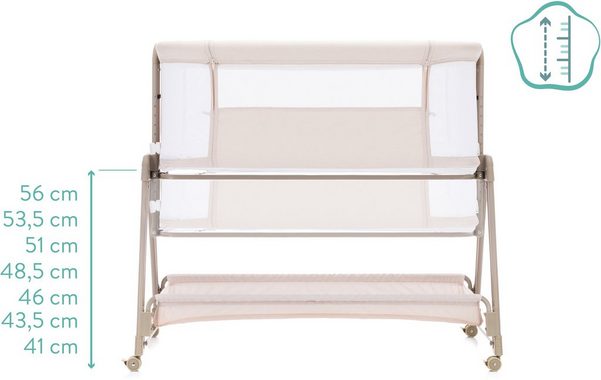 Fillikid Beistellbett Dream, creme, mit Matratze