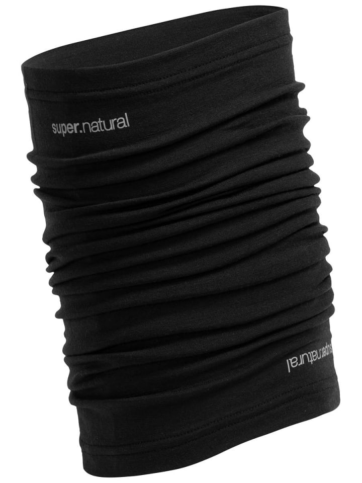 super.natural Merino Multifunktionstuch WANDERLUST NECKWARMER in schwarz günstig kaufen onesize