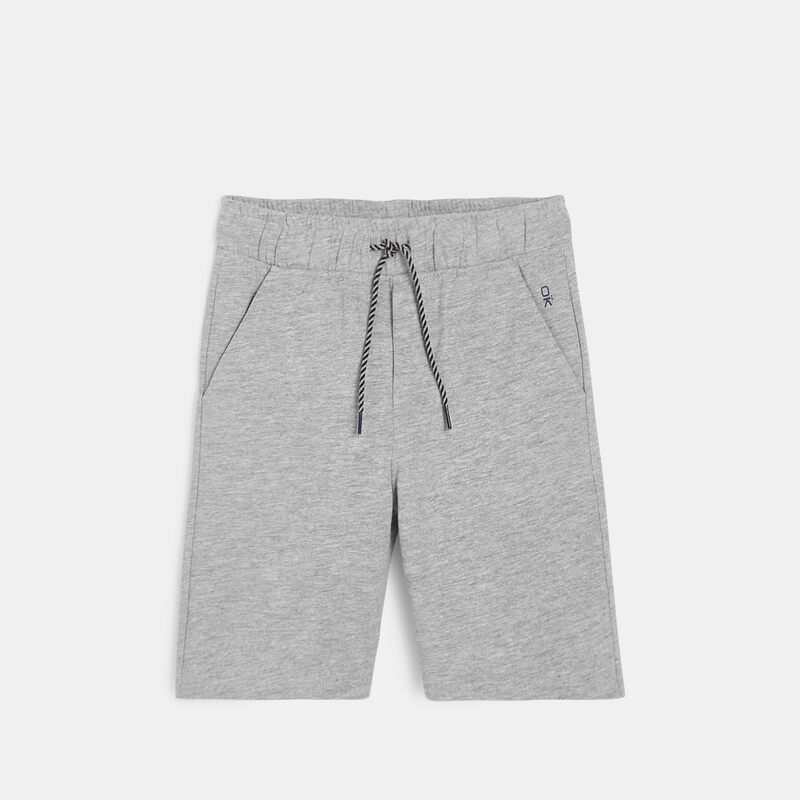 Bermuda en coton gris garçon