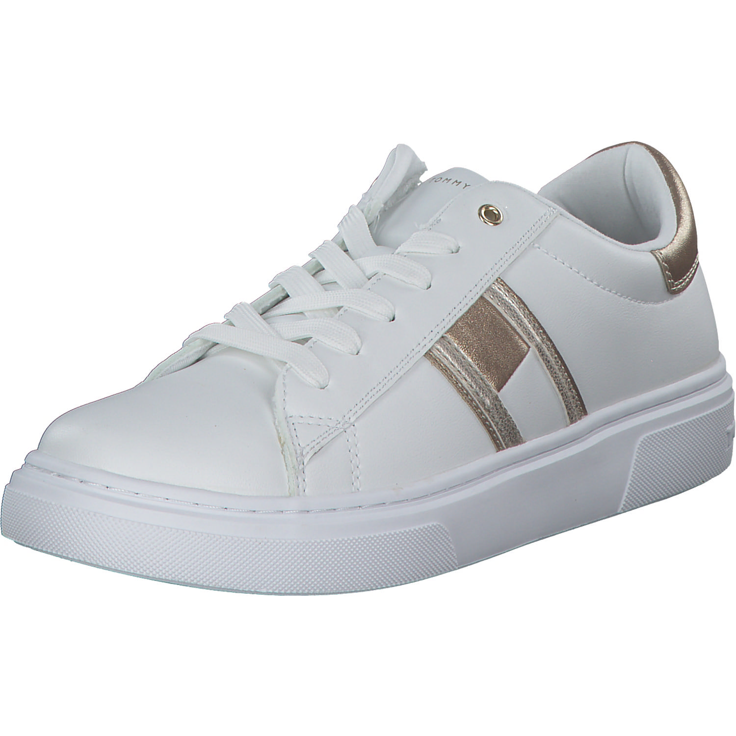 Tommy Hilfiger T3A9-32703, Schnürschuhe, Kinder, bianco/platino