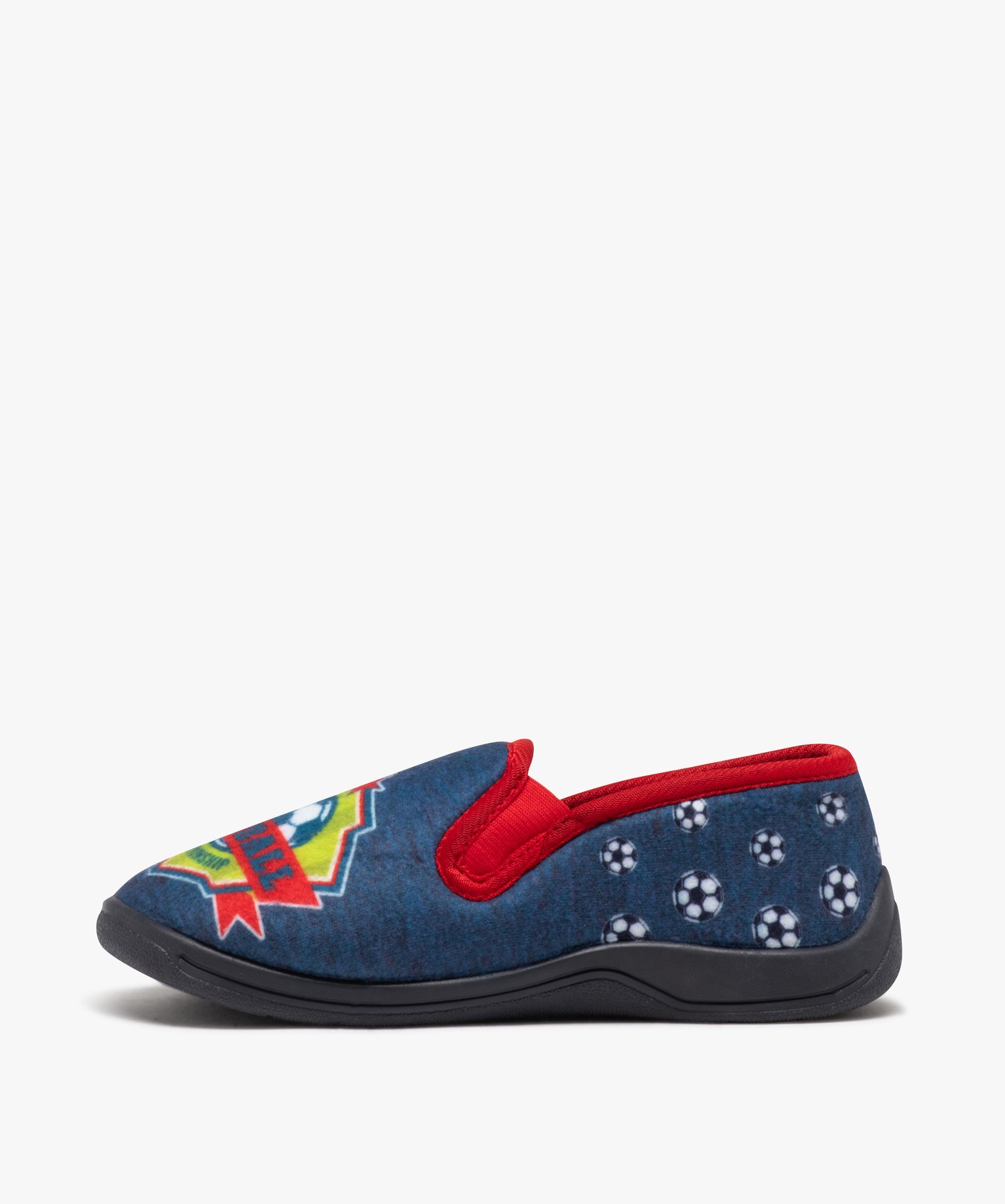 Chaussons Garçon pantoufles imprimées football - Beppi bleu | GEMO