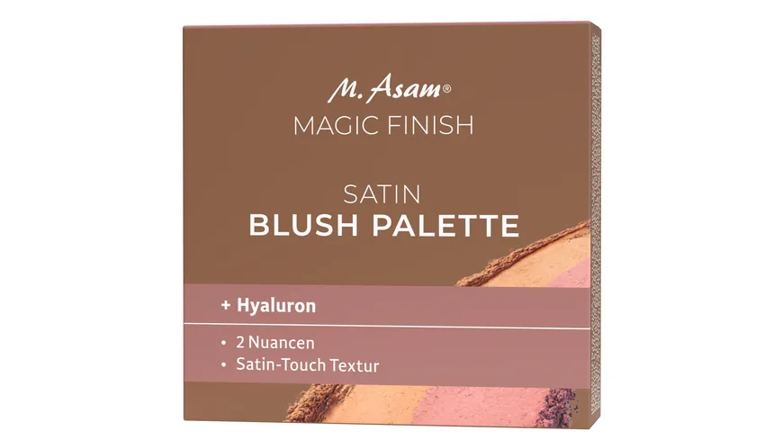 M. Asam® MAGIC FINISH Satin Blush Palette Dark Honey and Nude Flush