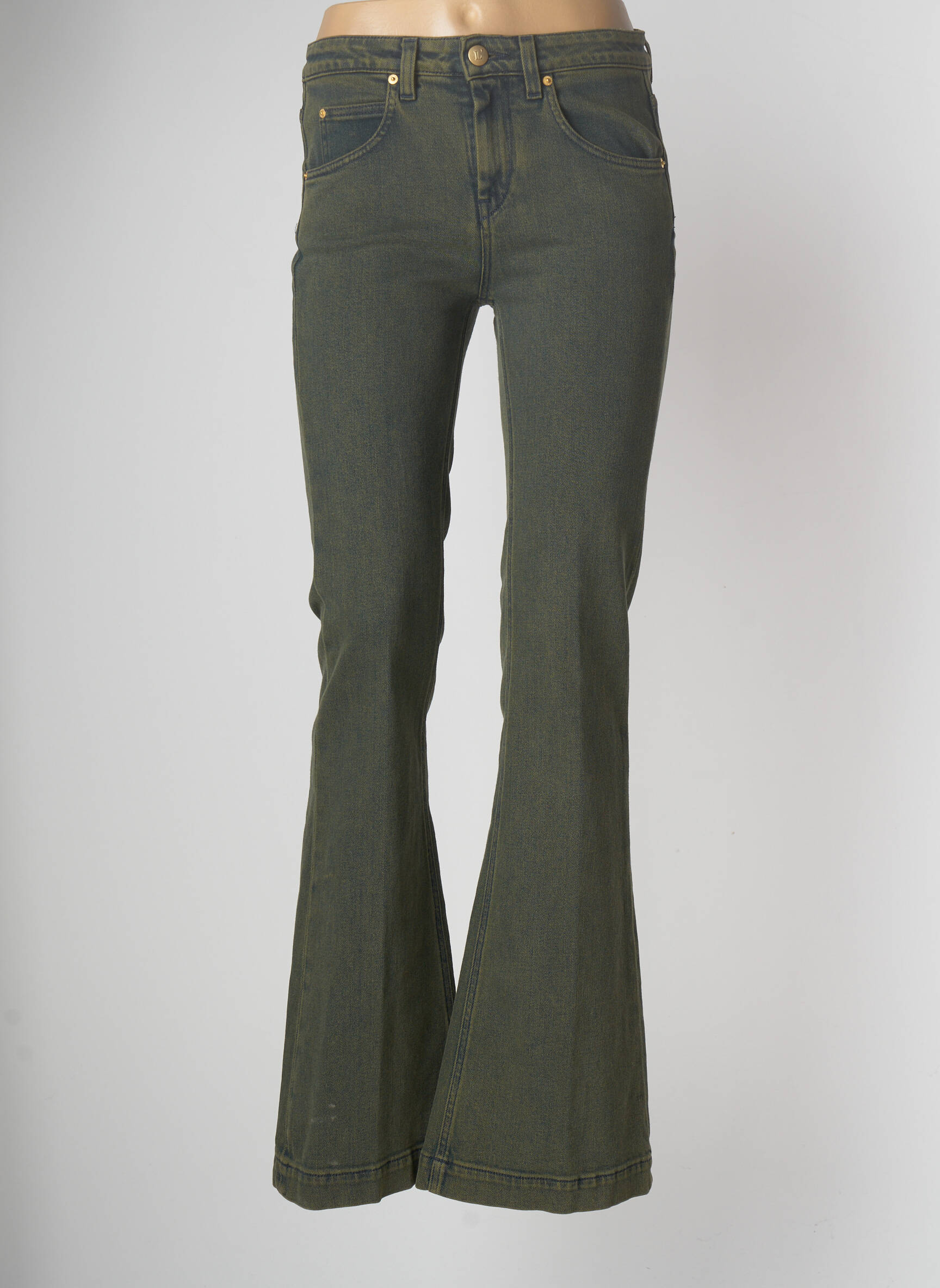 L Autre Chose Jeans Bootcut Femme couleur vert