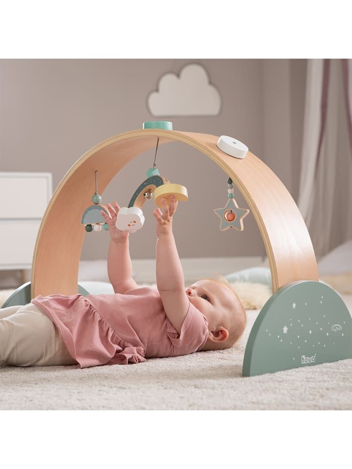 howa Spielbogen Baby Gym Spieltrapez aus Holz 