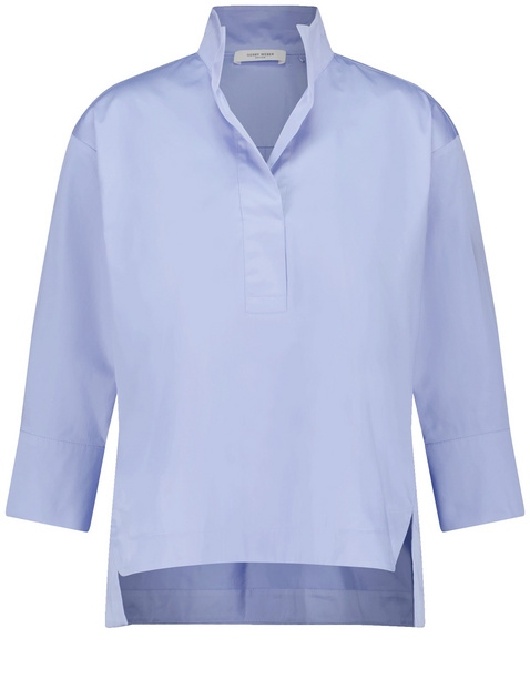 3/4 Arm Bluse mit Quetschfalte