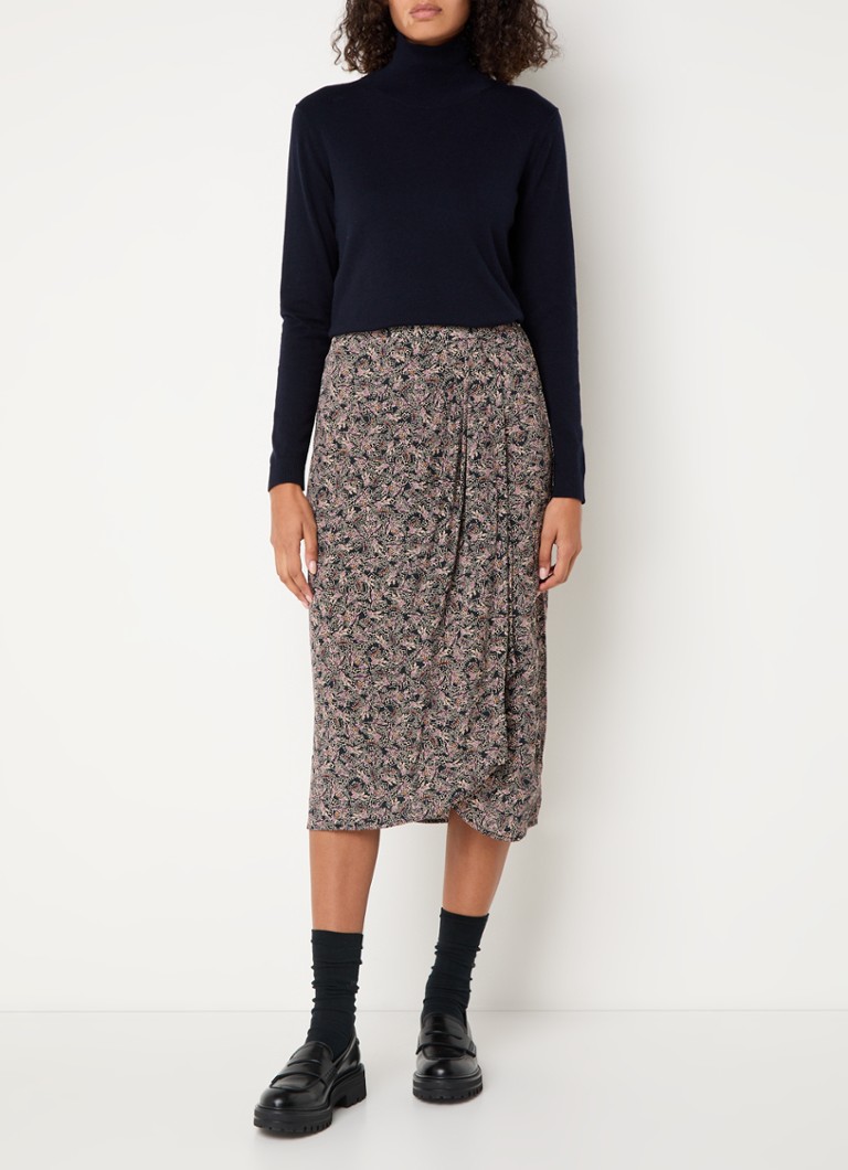 Sessùn Ady midi skirt with wrap and print