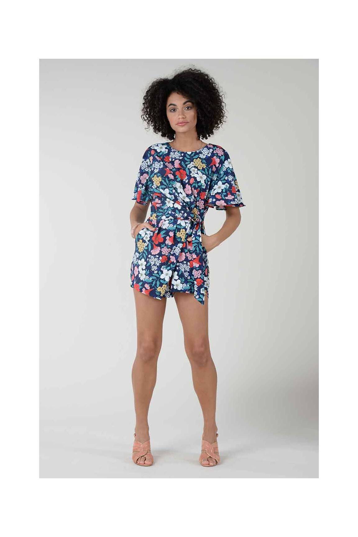 Molly Bracken Combi Shorts Femme couleur bleu