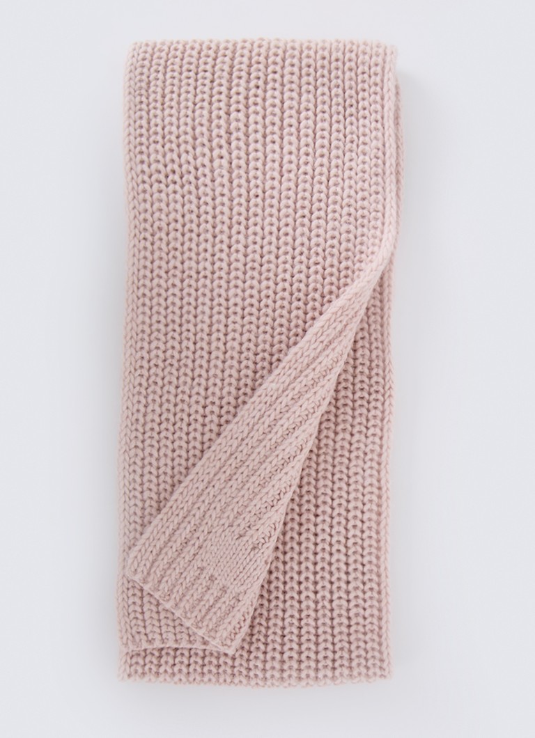 Benetton Chunky adīta šalle no vilnas maisījuma ar mākslīgajiem dārgakmeņiem 150 x 20 cm