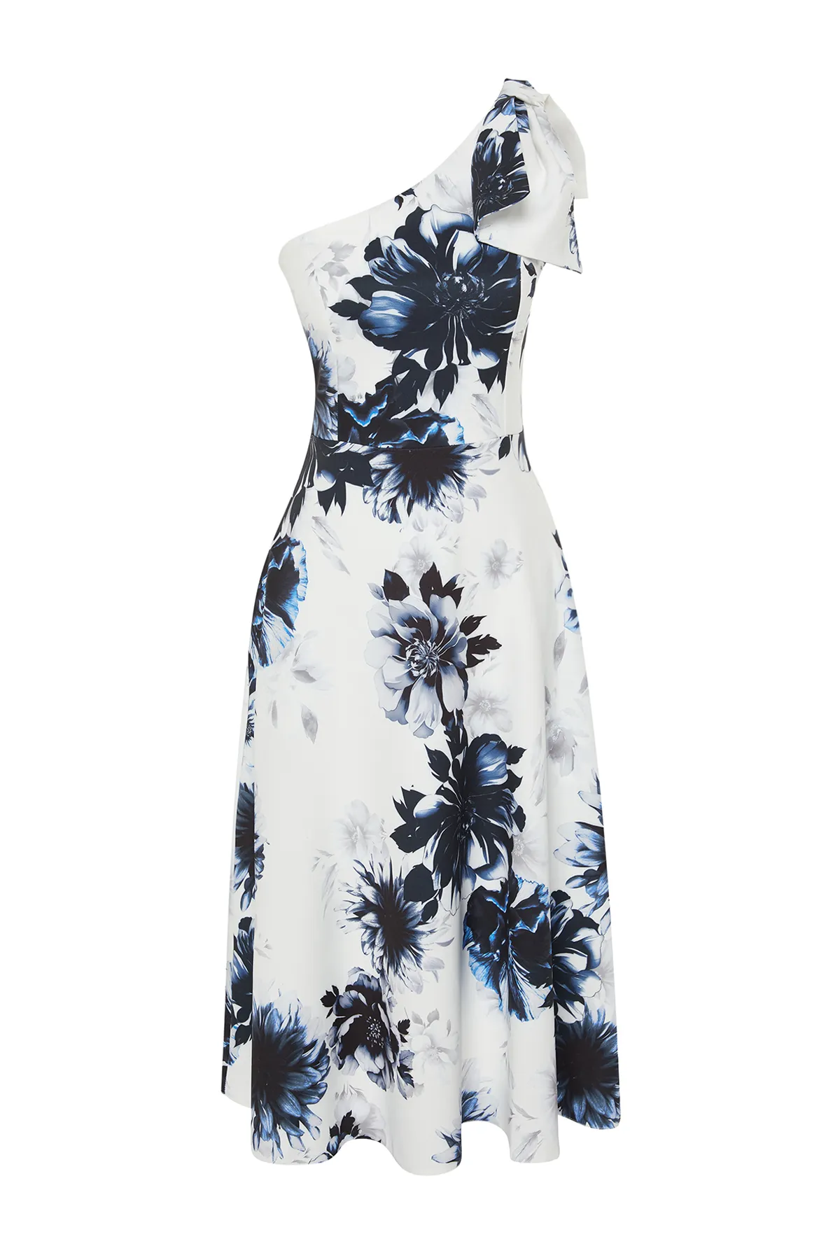 Trendyol Collection  Elegantes Abendkleid mit mehrfarbiger Schleife TPRSS24EL00105
