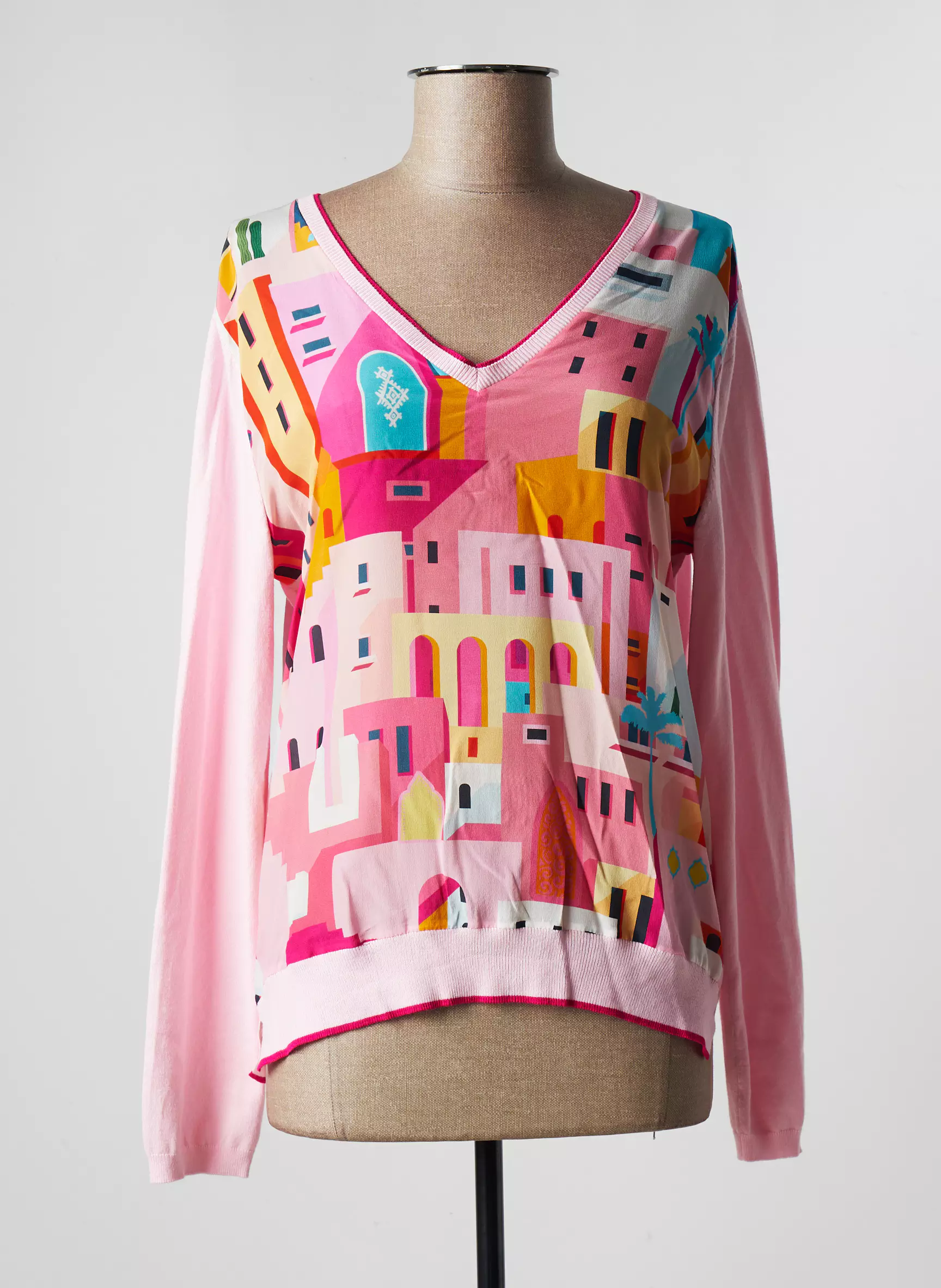 Leo Ugo Pulls Femme couleur rose