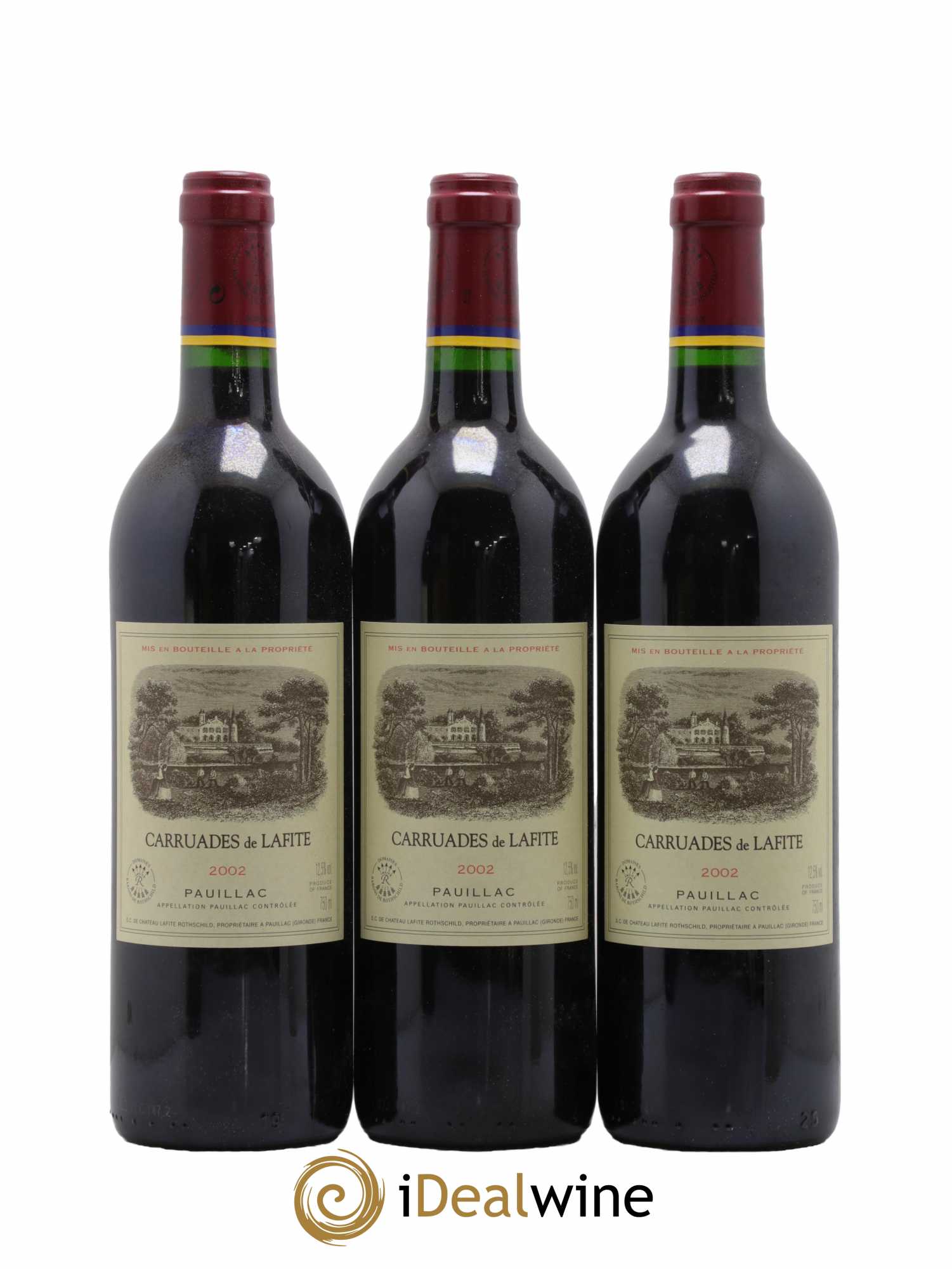 Carruades de Lafite Rothschild Second vin  2002 - Lot de 12 Bouteilles