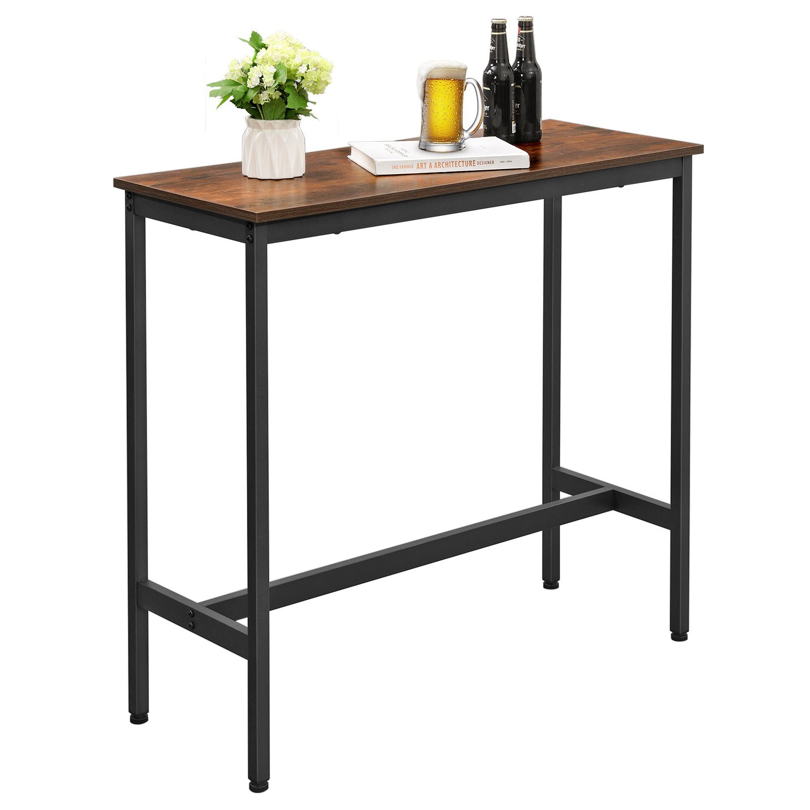 VASAGLE Bartisch Küchentisch Bistrotisch, 100x40x90cm, bis 100kg belastbar