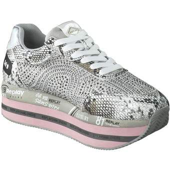 Replay Raffy Diamonds Sneaker in grau