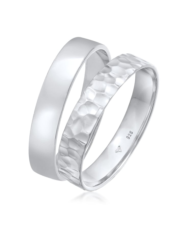 KUZZOI Ring 925 Sterling Silber Ring Set in Silber günstig kaufen