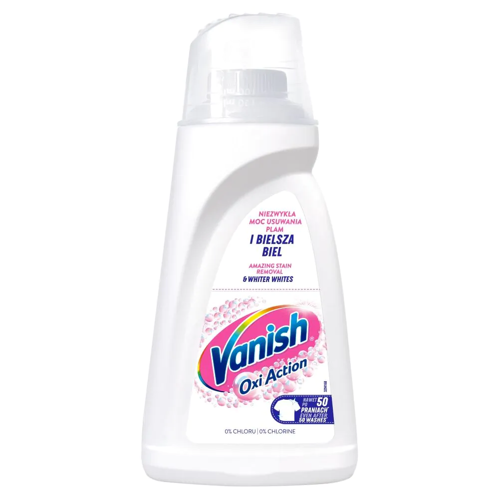 Vanish Oxi Action White skystas dėmių valiklis baltiems audiniams
