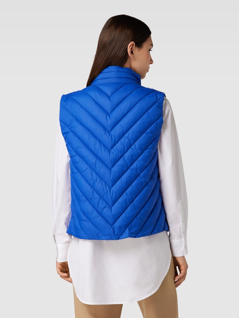 Steppweste mit Reißverschluss Modell 'Palassy' in royalblau