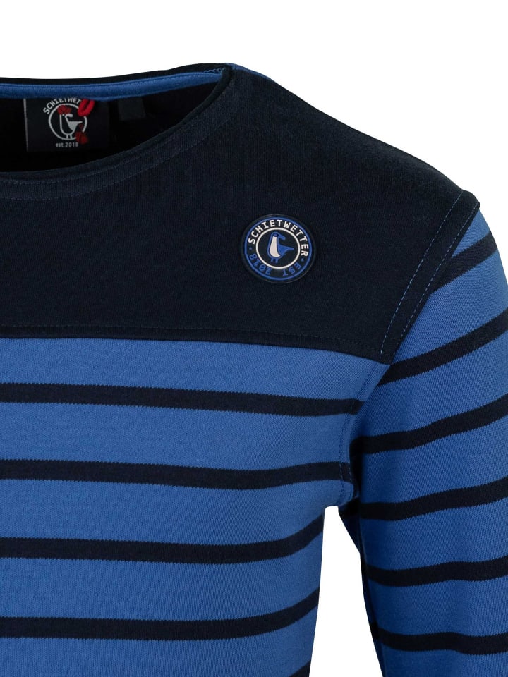 SCHIETWETTER Auri, Pullover in indigo-navy/weiss günstig kaufen