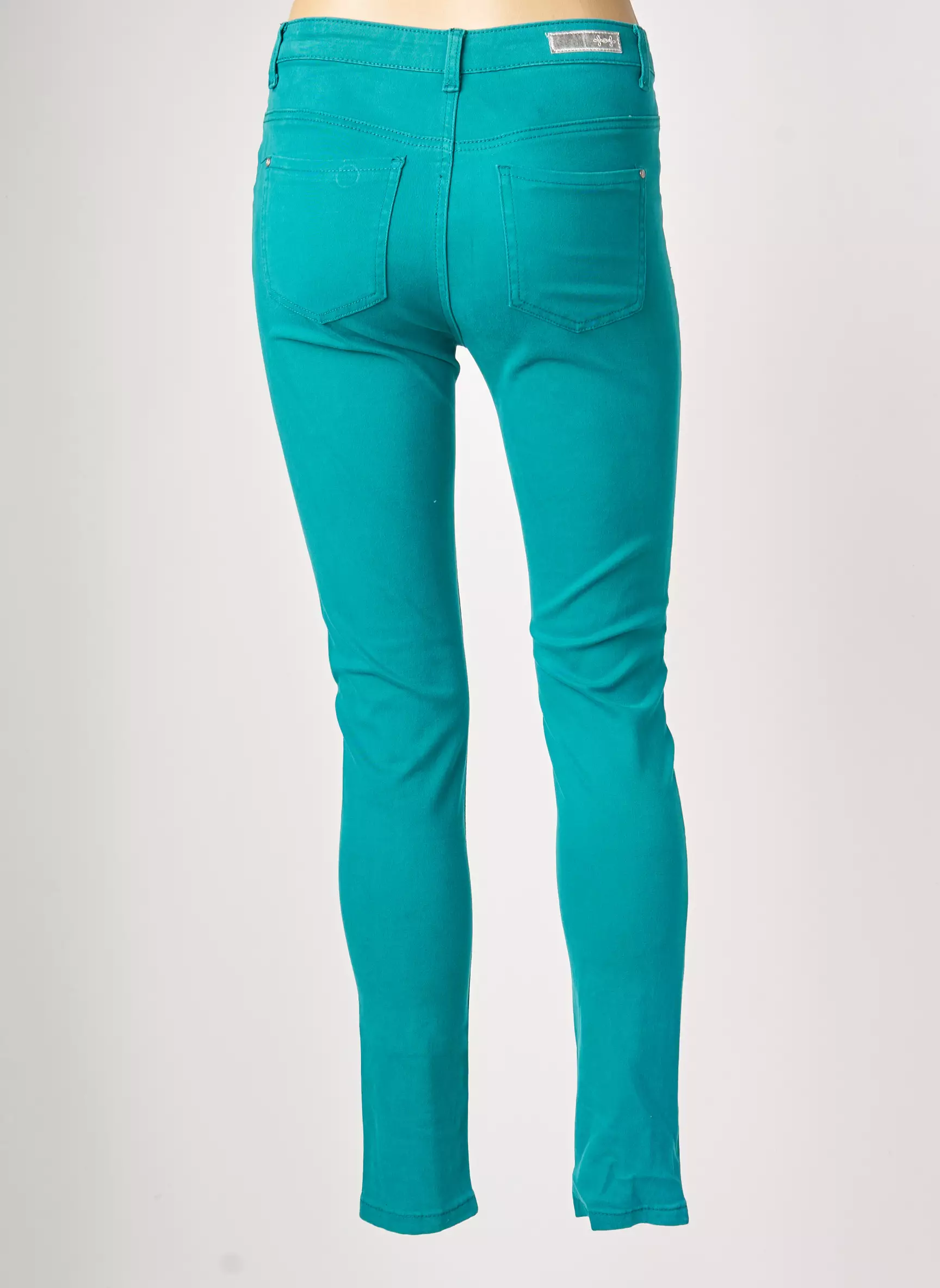 La Fiancee Du Mekong Pantalons Slim Femme couleur vert