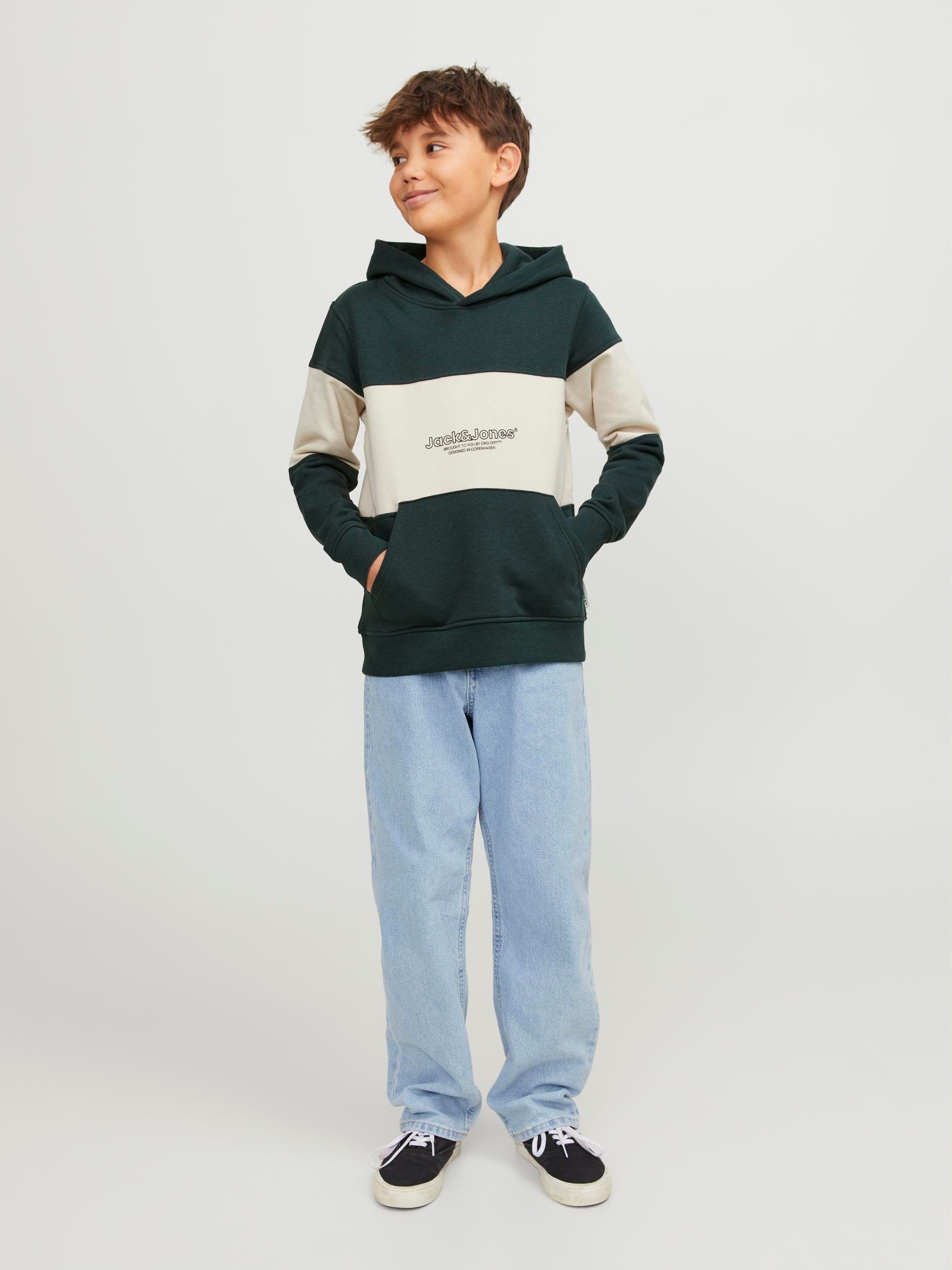 Jack & Jones Junior Hoodie JORLAKEWOOD BLOCK SWEAT H