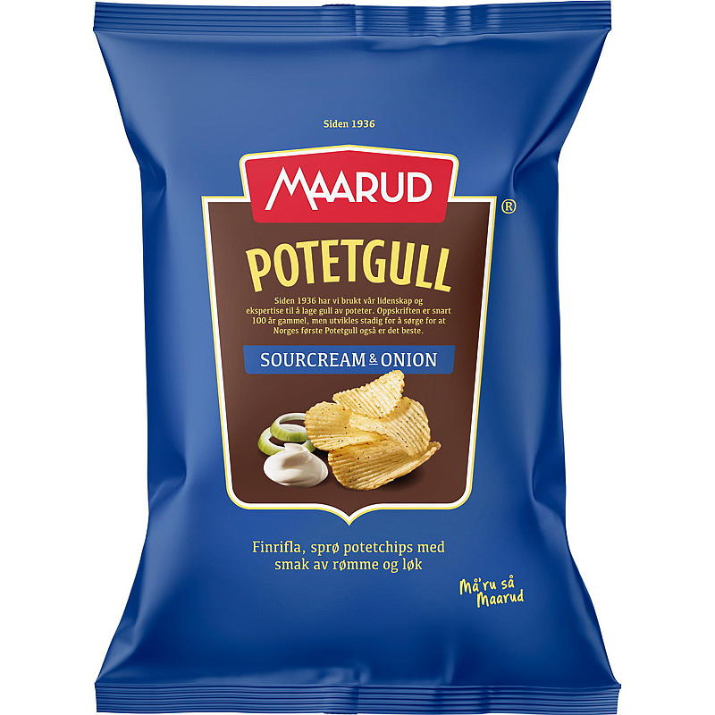 Maarud Potetgull 200 g Sourcream & onion Maarud