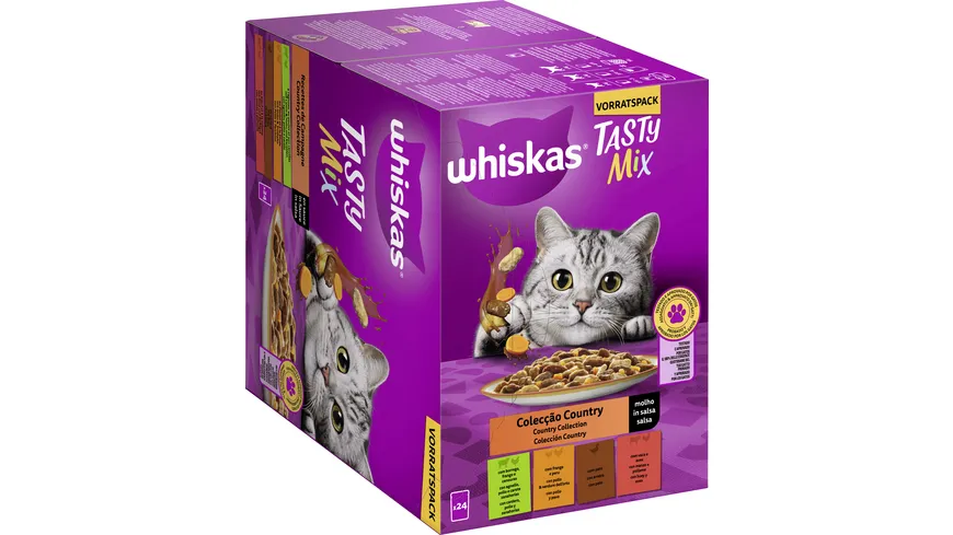 Whiskas® Tasty Mix Portionsbeutel Country Collection in Sauce 2040 g
