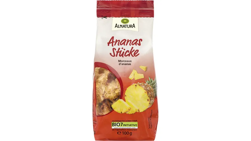 Alnatura Bio Ananasstücke 100 g