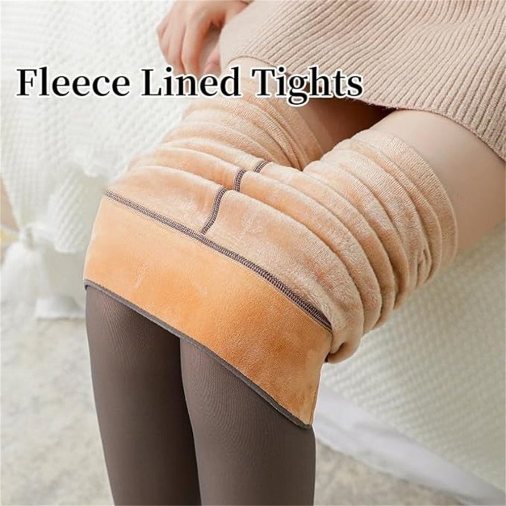 AROMUJOY Feinstrumpfleggings Thermo-Strumpfhose für Damen Winter-Leggings für Damen, Plüschstrümpfe