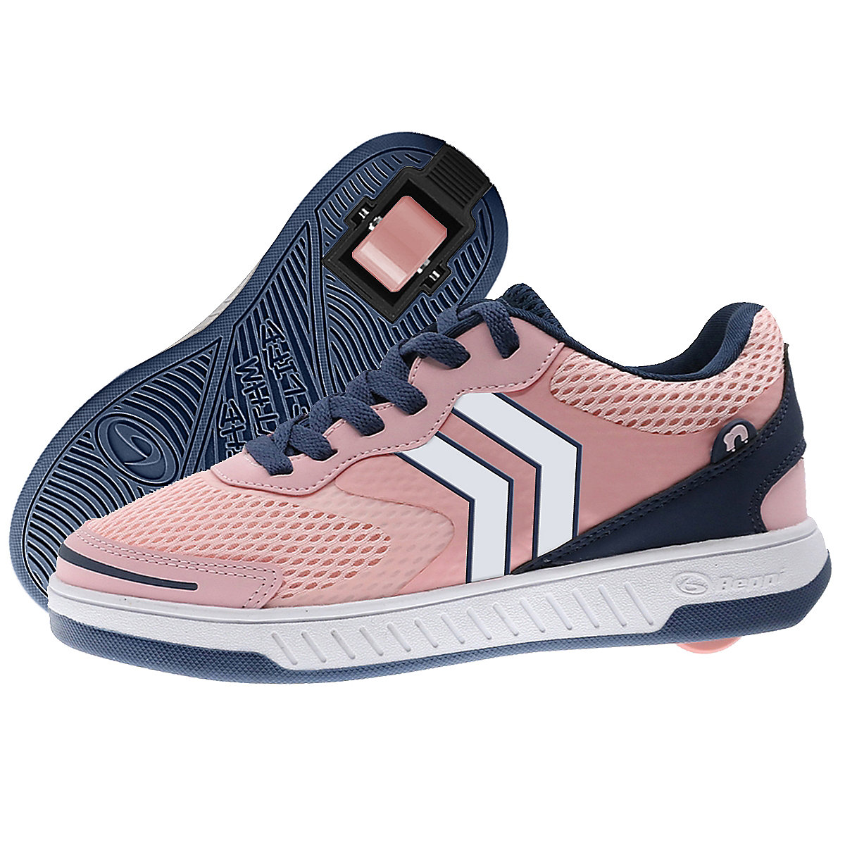 Schuhe mit Rollen 