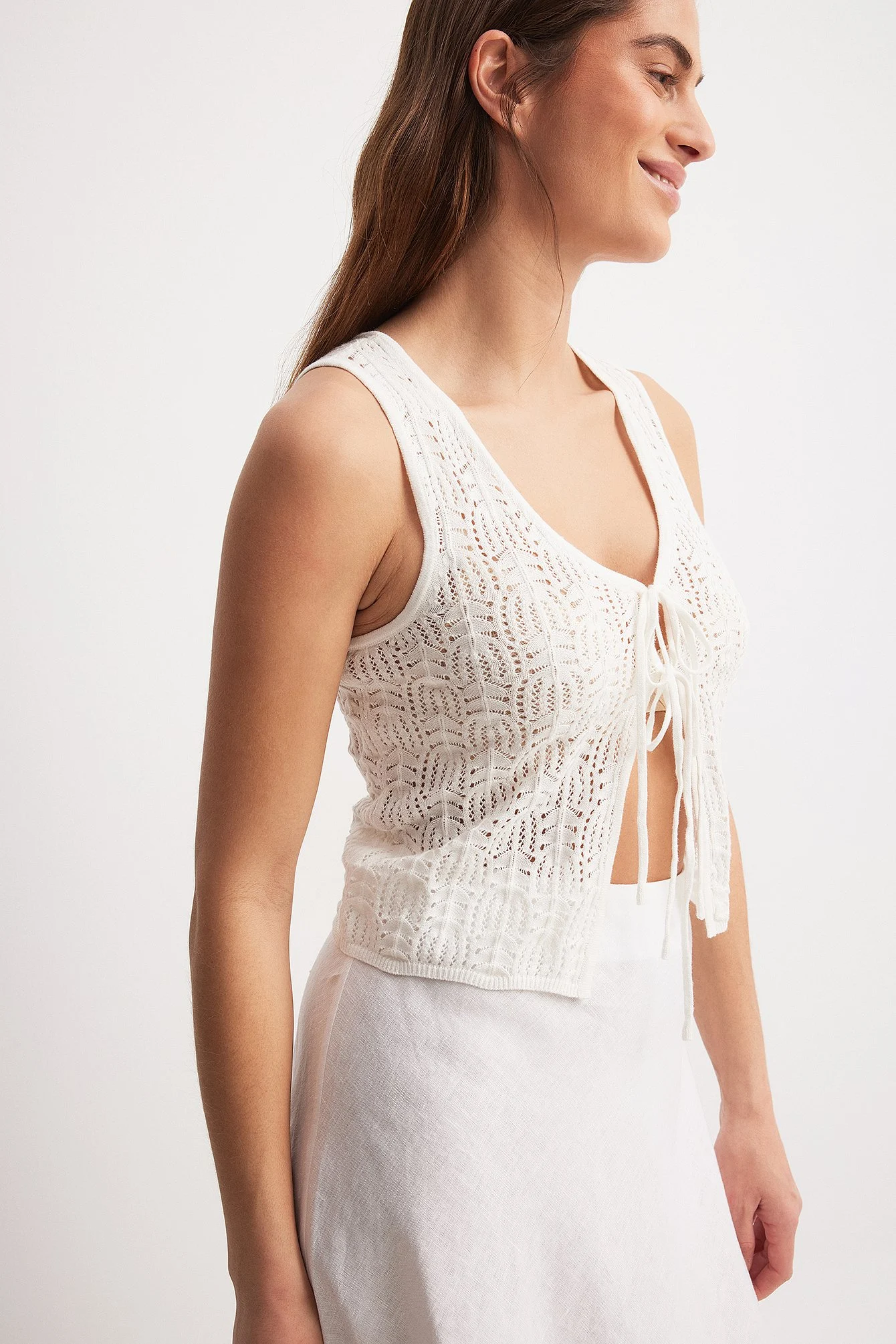 Knitted Crochet Vest