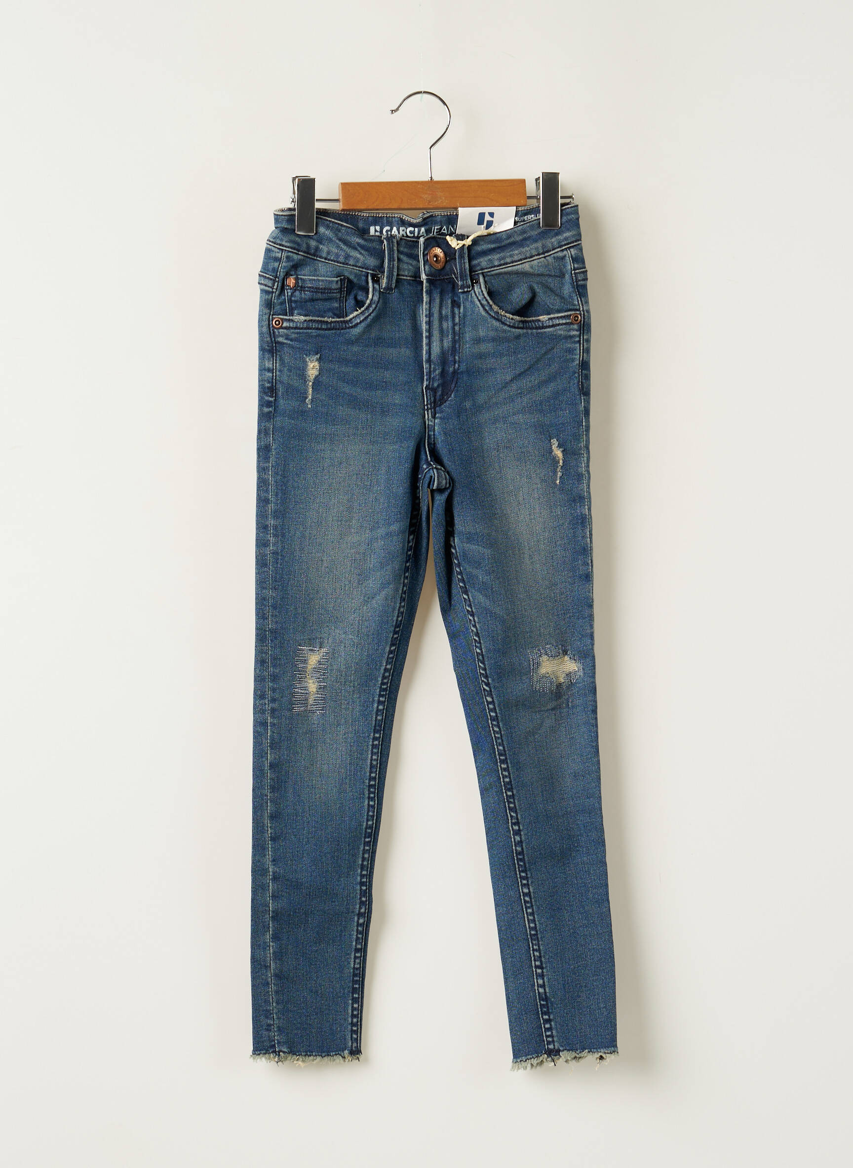 Garcia Jeans Skinny Fille couleur bleu