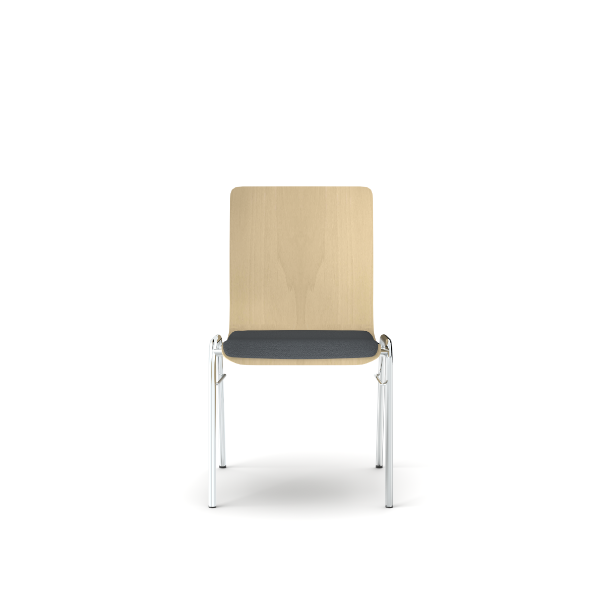 Objektstuhl Wing Schale Beech