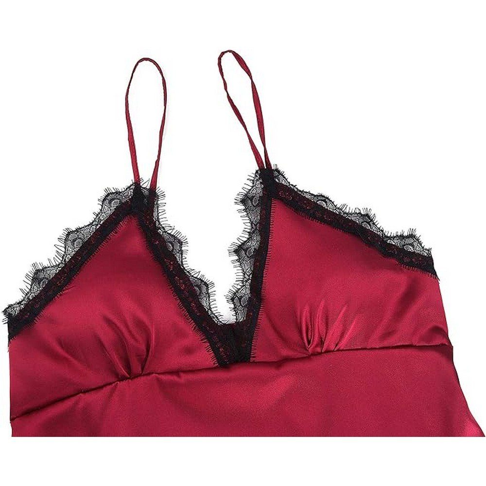 Ronner UG Pyjama Damen 4 Stück Nachthemd Shorts Schlafanzug Spitze Nachtwäsche Sexy (1 tlg)