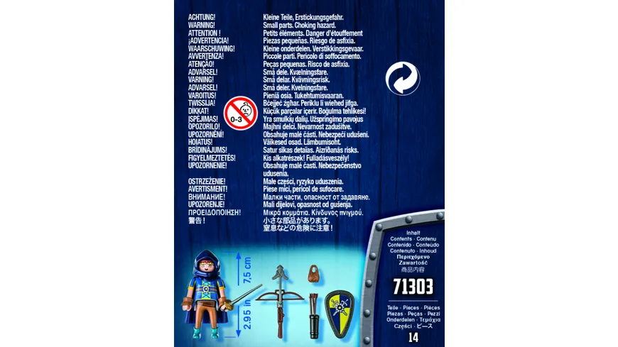 PLAYMOBIL 71303 - Novelmore - Gwynn mit Kampfausrüstung