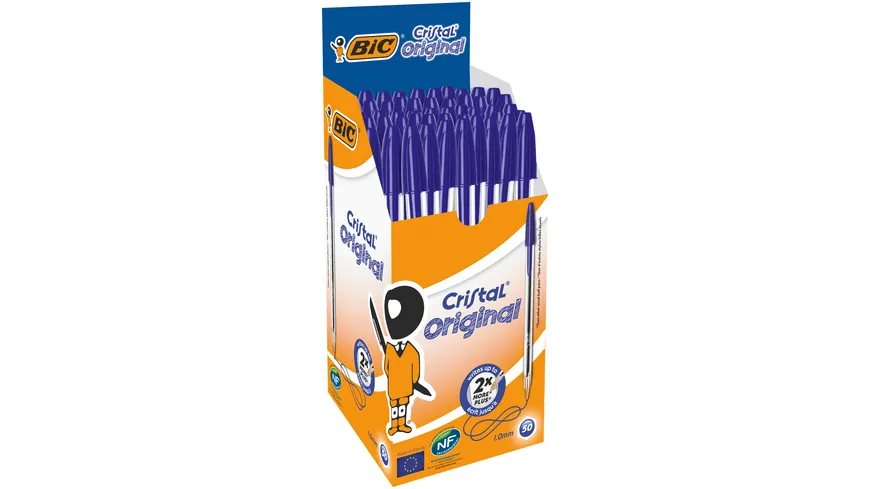 BIC Cristal Original Kugelschreiber mit mittlerer Spitze blau
