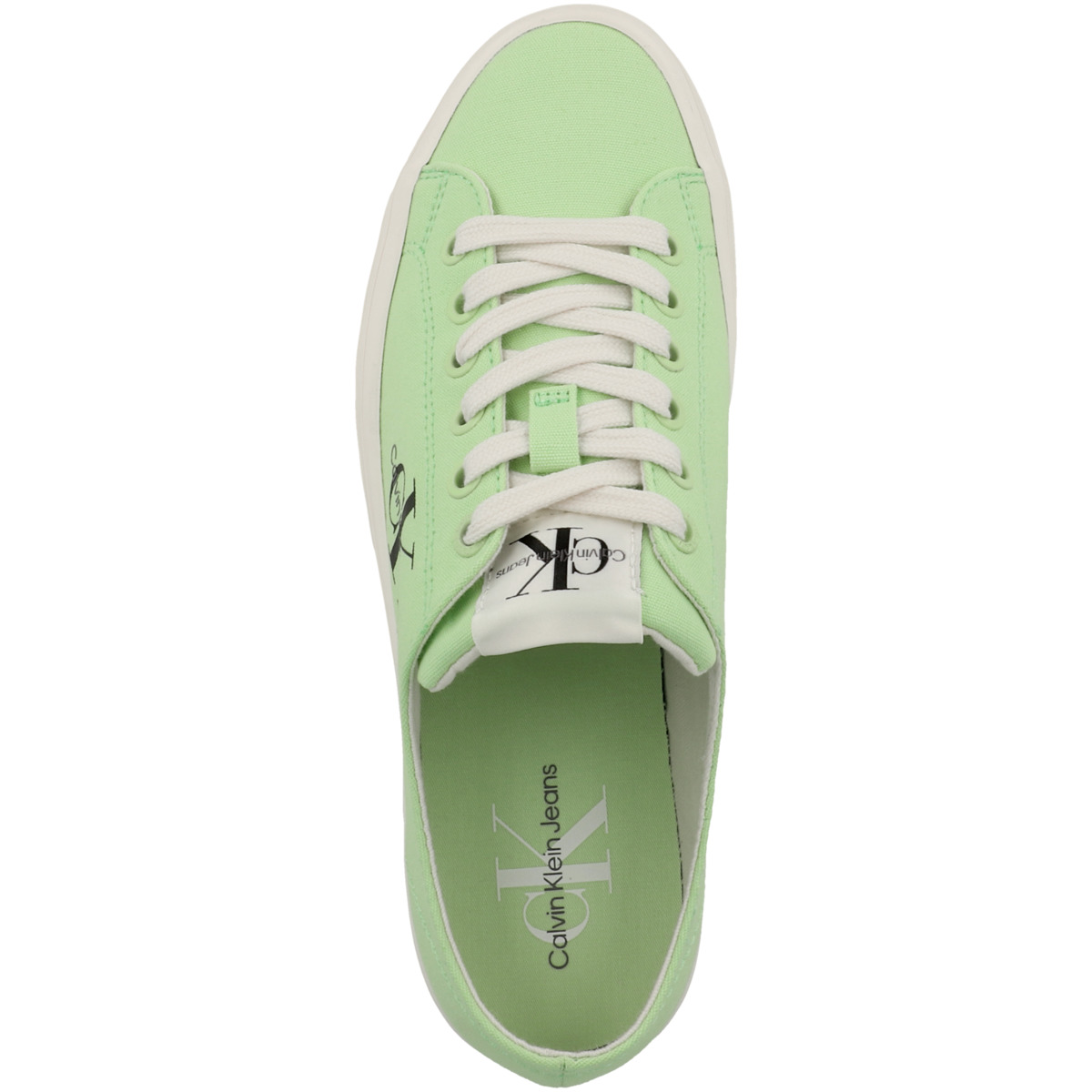 Calvin Klein Jeans Vulcanized Flatform Essential Mono Sneaker Low gruen