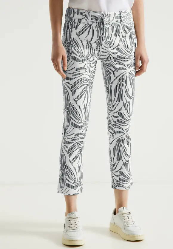 Street One Casual Fit Hose mit Print