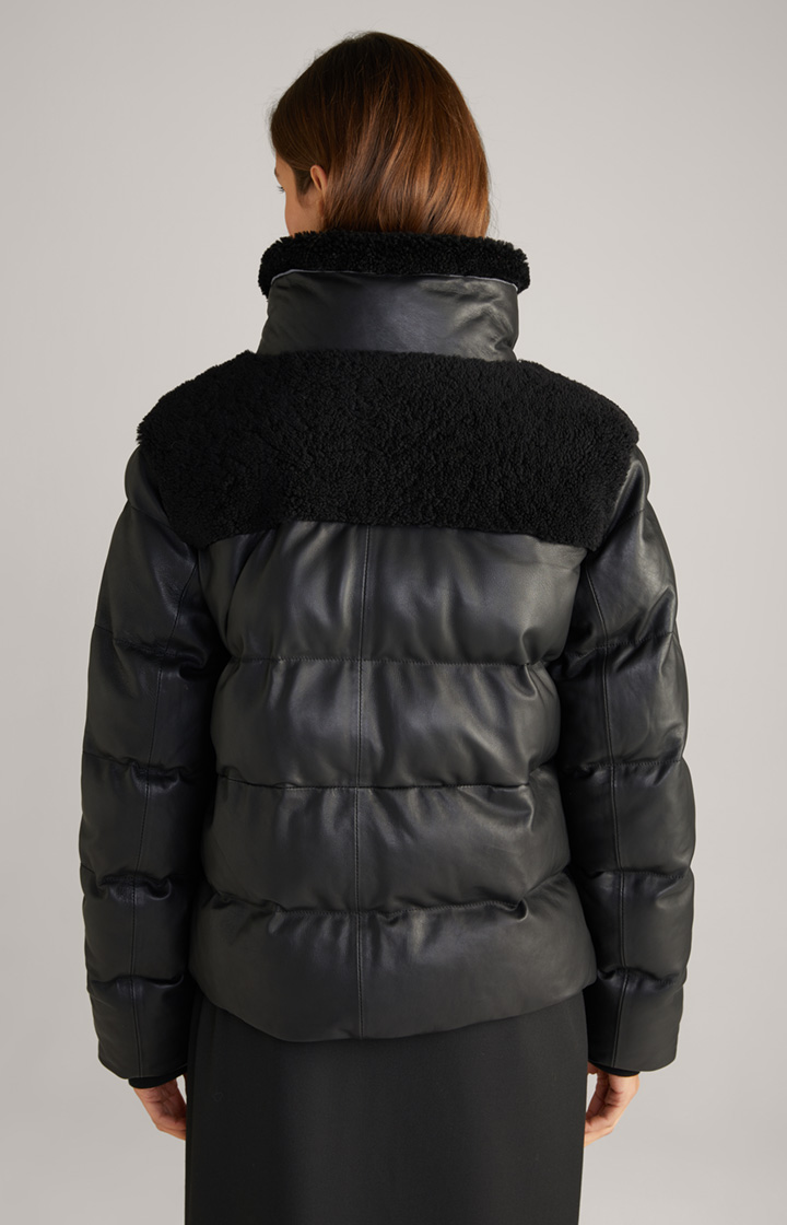 Lederjacke in Schwarz