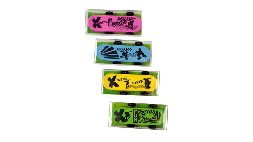 TRENDHAUS Radierer-Set Skateboard sortiert