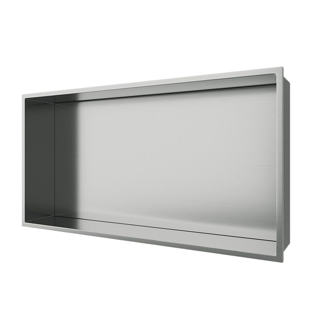 Aloni Regalaufsatz HEC60BS, (1-St), Aloni Wandnische Edelstahl rostfrei 300x600x100mm